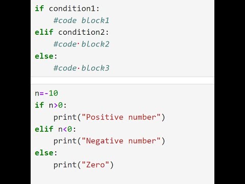 Getting familiar with Python: if...elif...else statement; for loop ...
