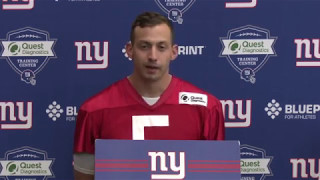 Davis Webb On first Rookie Practice