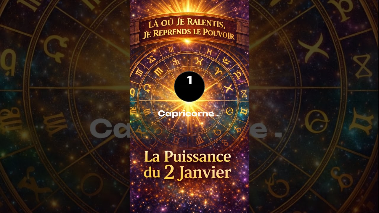 Message Astrologique du Jour -  2 Janvier 2026