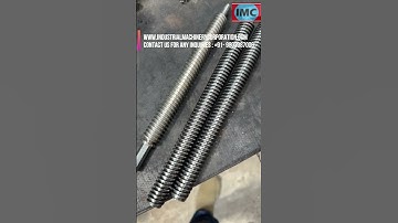 Bar , Rod Thread Rolling Machine Samples | Precision Thread Rolling Demonstrations  #ThreadSamples