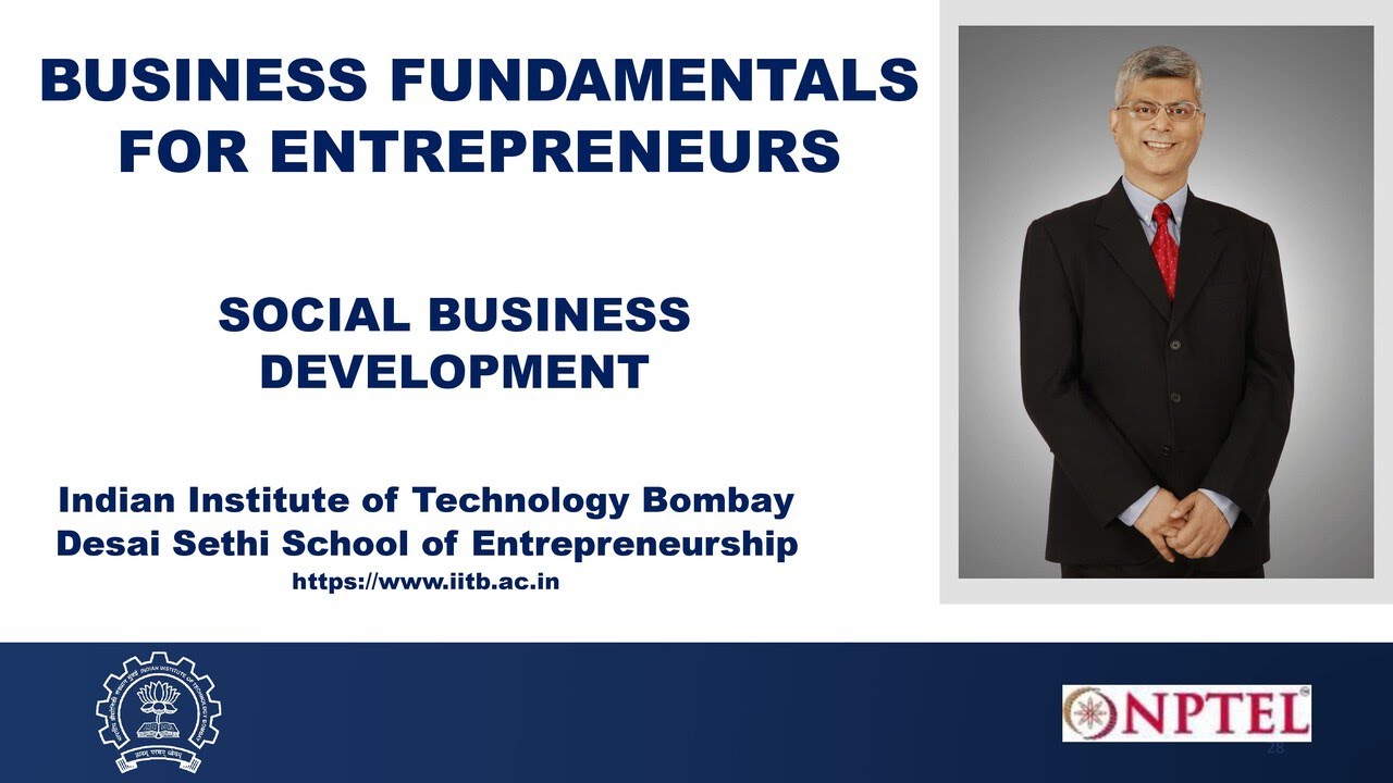 Week 10: Module 20: Part 1 - SOCIAL BUSINESS DEVELOPMENT