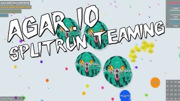Agar.io | AMAZING SPLITRUN TEAMING (Epic Agar io Teaming Gameplay) "How to splitrun"