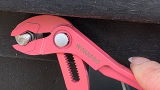 Tiny But Mighty! 🔧 WORKPRO 4" Mini Water Pump Pliers Review | Perfect for Tight Spaces