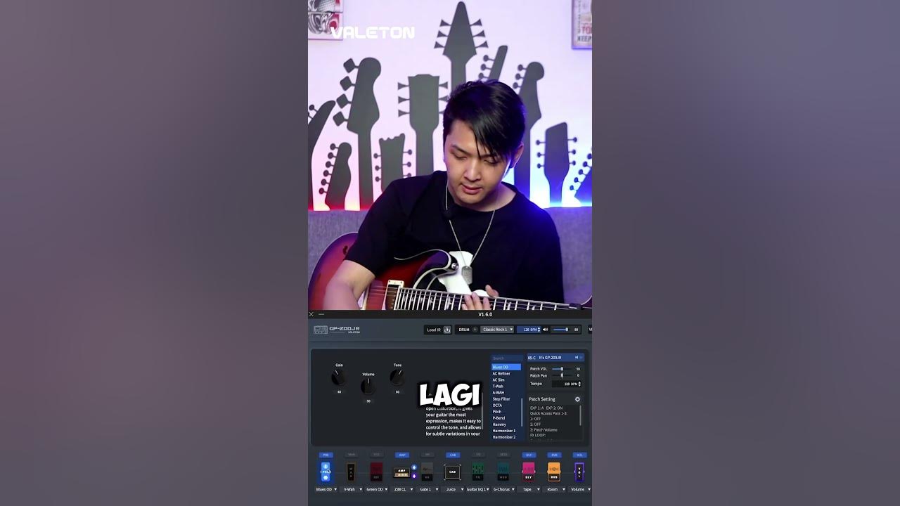 STACKING OD DI GP-200 SERIES SESUKA HATI! ft SAM CHRIST  #valeton #stackingod #guitar