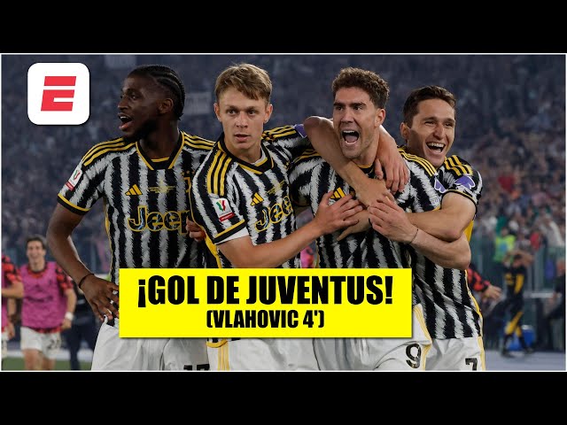 ¡GOL de JUVENTUS! Vlahovic pone adelante a la Vecchia Signora vs Atalanta en la FINAL | Copa Italia