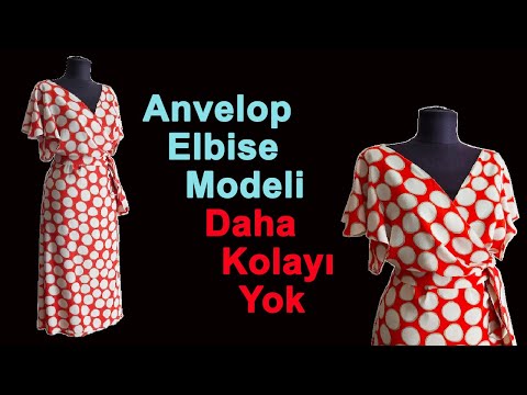 Dünyanın En Kolay Anvelop Elbisesi ( Wrap Dress)/ Kes ve Dik / Anvelop Elbise Modeli / Elbise Modeli