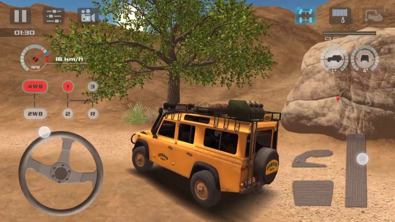 Epic Android Rover Epic OffRoad Drive Desert | Classic Land Rover Defender Fully Loaded ...