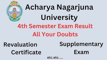 All Your Doubts after ANU B.Ed 4th Sem Result | Certificate ? Revaluation ? Supplementary Exam ?