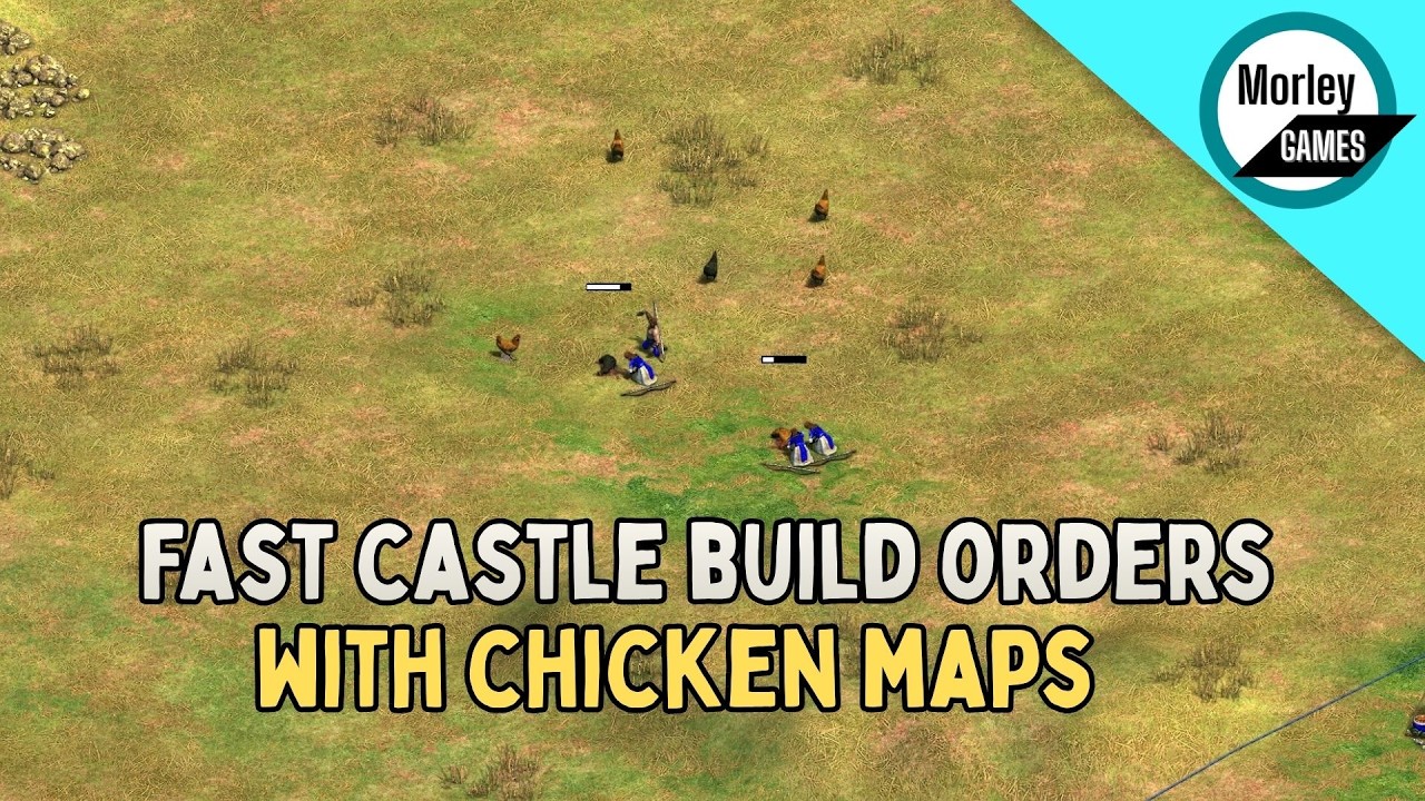 How to Adapt Fast Castle Build Orders For Chicken Maps - AOE2