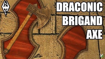 Xbox Skyrim SE: DRACONIC BRIGAND AXE Weapon Mod Showcase