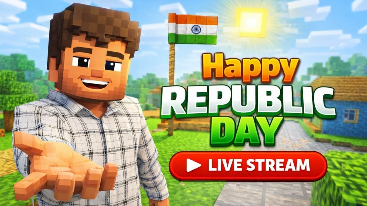 🔴 Happy Republic Day | Minecraft India Special LIVE