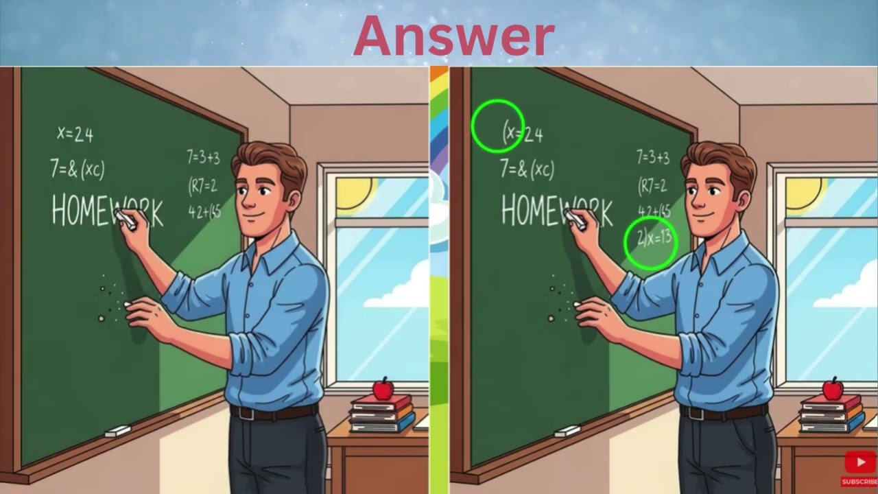 Find 3 differences | How sharp your mind | Test your brain