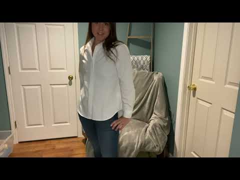 Review of SSLR-Oversized-Button Down-Shirts-for-Women-Long Sleeve Dress Shirts High Low Causal