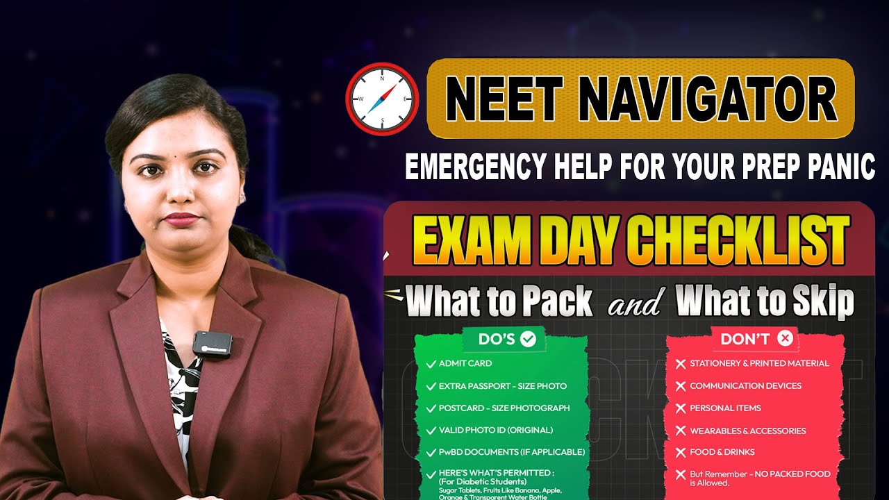 Things to Carry in NEET Exam | Last Lap to Neet 2025|| Aakash Institute ...
