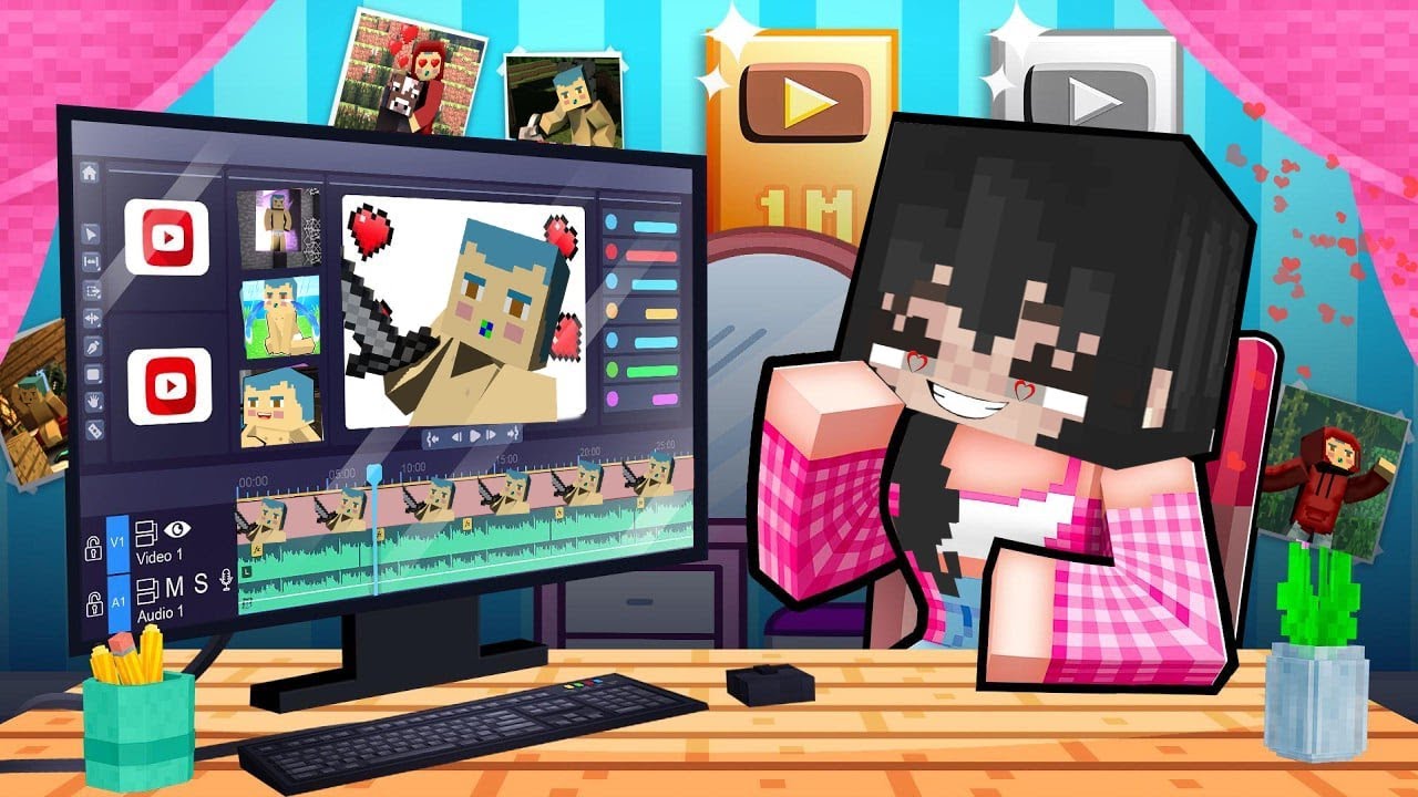 فلم ماين كرافت : اكثر بنت تحب زعرور في العالم 🔥😱