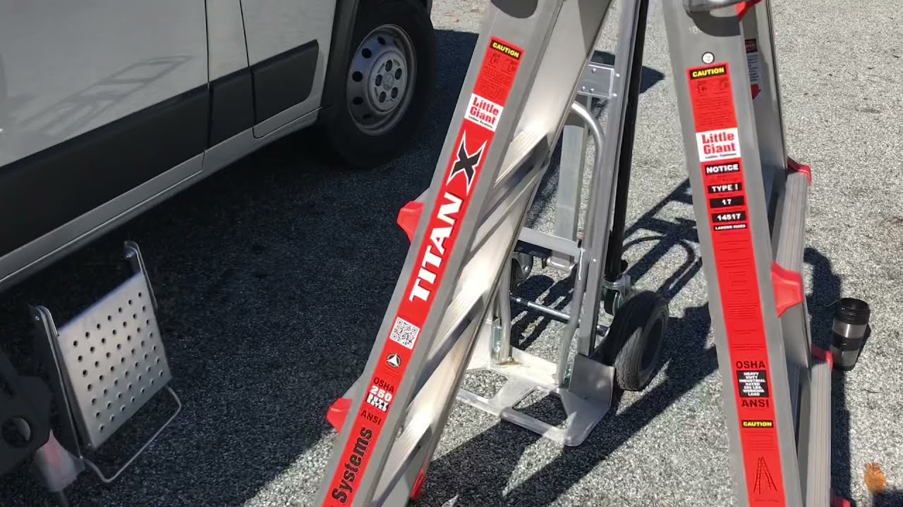 Little Giant Titan X 17’ Ladder Score off NextDoor,  AirDeck, Work Platform ANSI Type I 250lb Rated