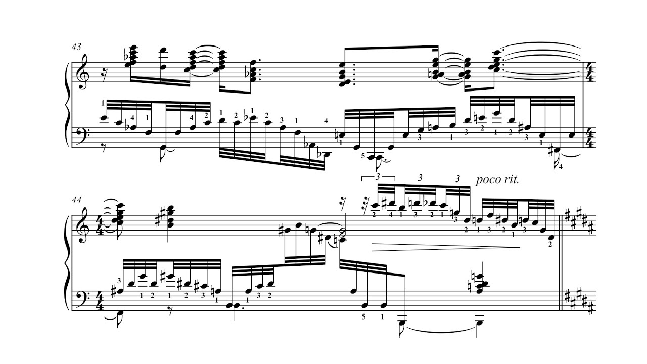 Nikolai Kapustin - 8 Concert Etudes, Op. 40 (1984) [Score-Video