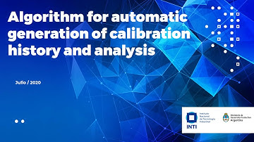 Algorithm for Authomatic Generation of Calibration History and Analysis