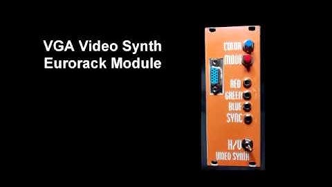 DIY VGA Video Synth Eurorack Module
