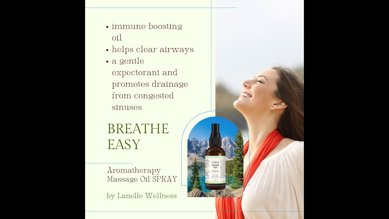 Lanelle BREATHE EASY Aromatherapy Massage Oil SPRAY Lanelle Wellness Prod Lanelle Milanie Torralba