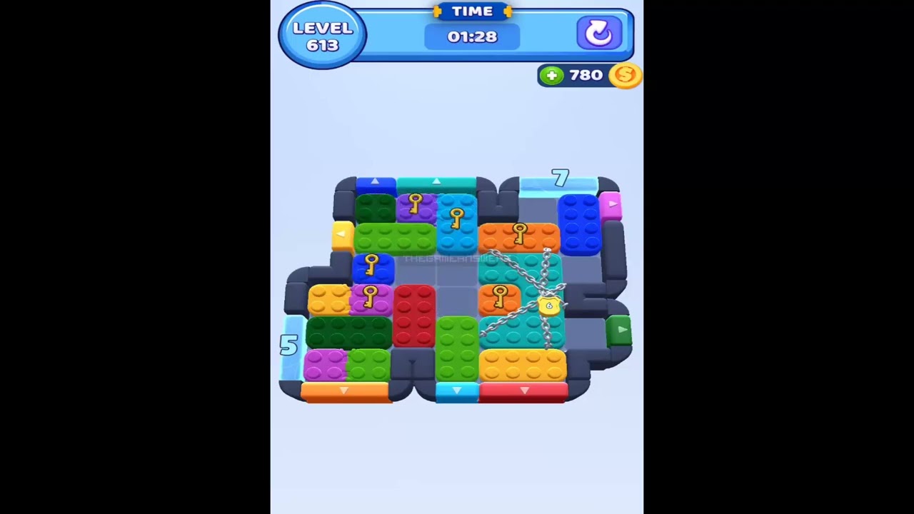 Color Block Jam Level 613 - YouTube