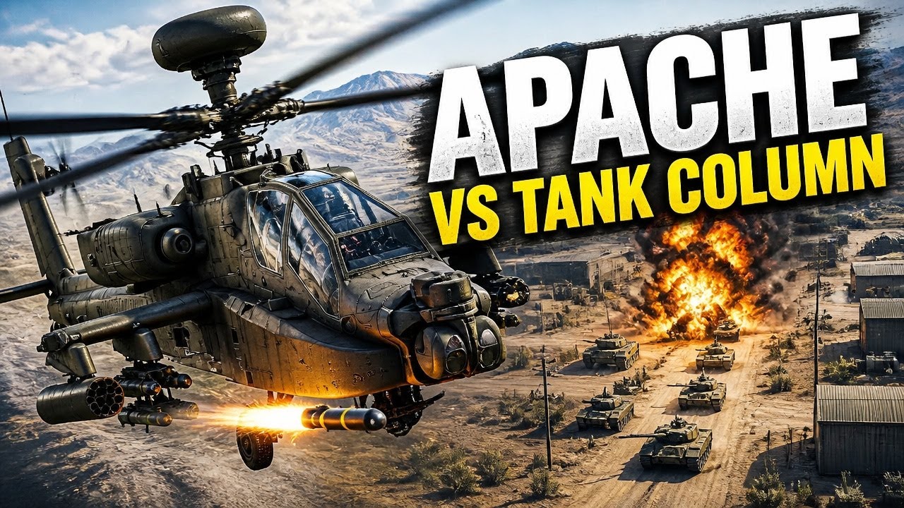 I Took an Apache Into a Tank Column… and It Got Dangerous | DCS