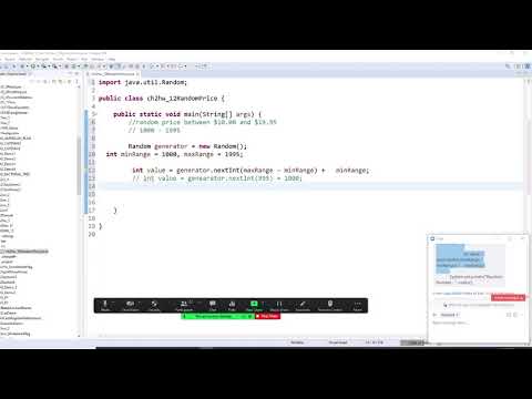 java, ch2hwE 12,  modify a random number method to create random decimal numbers.  use printf method