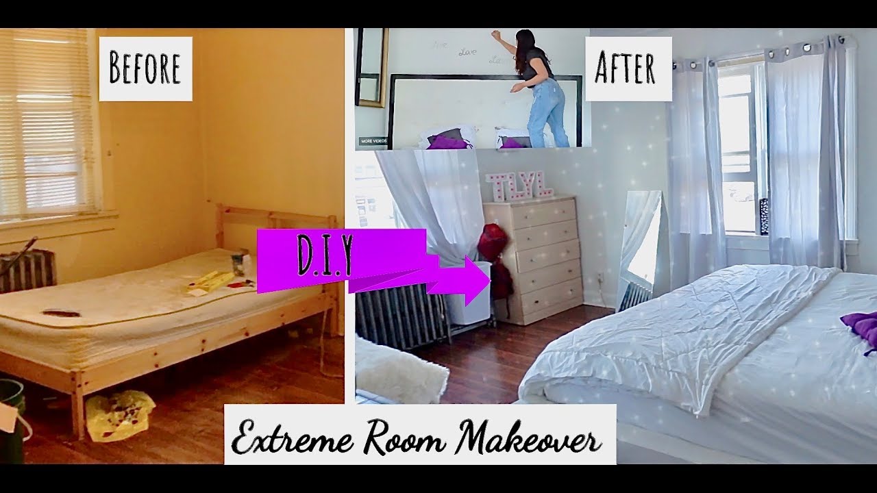 Bedroom Makeover Before And After Diy Ideas Canada Thatlookyoulove