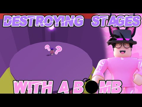 DESTROYING TOWER OF HELL STAGES WITH A BOMB!? | Roblox | Tower Of Hell