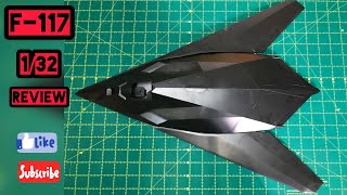 F-117 - 1/32 TESTORS - PLASTIC MODEL kit REVIEW - aircraft model