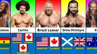 WWE Wrestlers With 2 Nationality | Multiple Citizenship of WWE Wrestlers