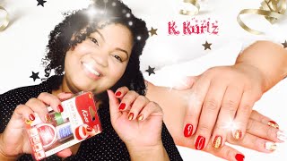 D.I.Y Nails | Red, Kiss Dip Powder your nails Perfectly at HOME | Karen Kurlz