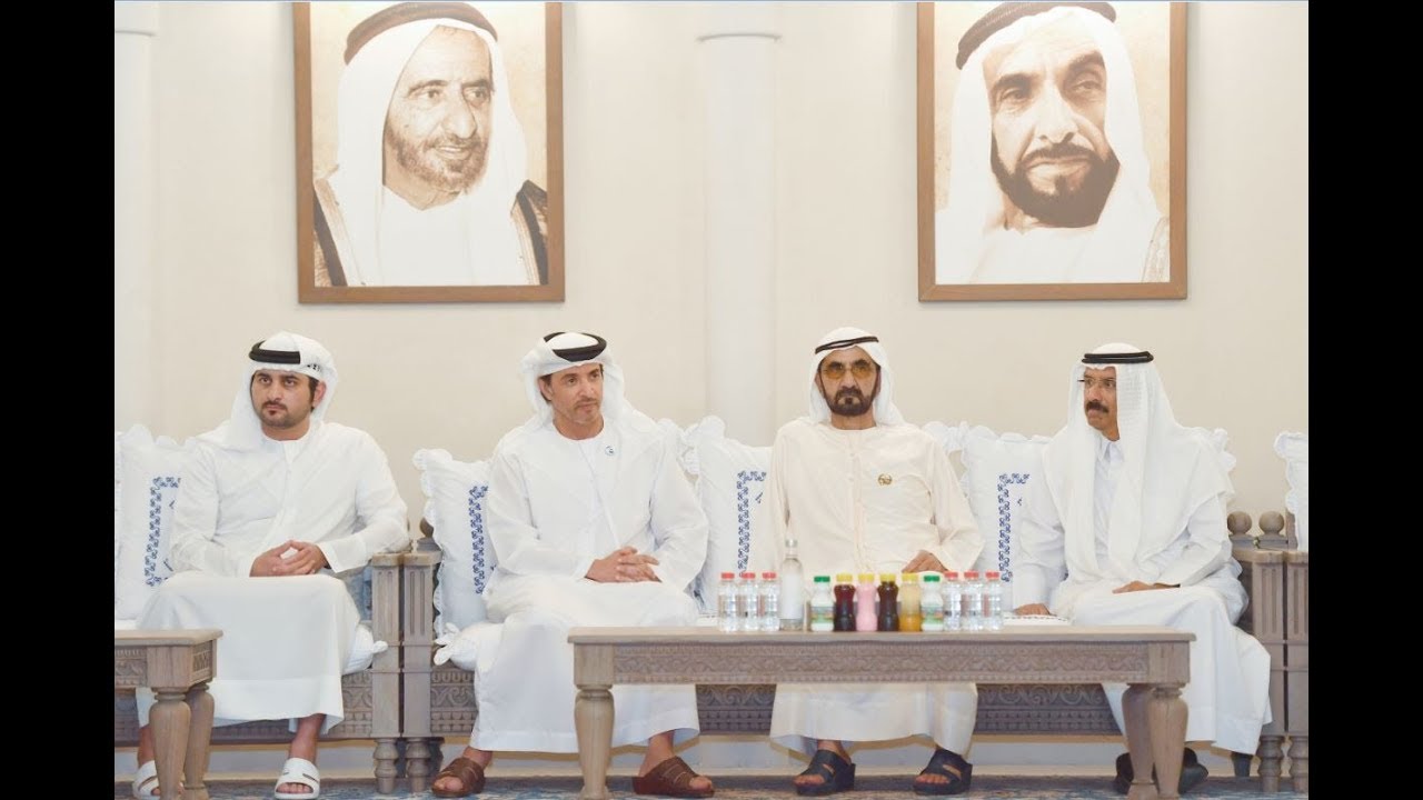 محمد بن راشد يستقبل هزاع بن زايد