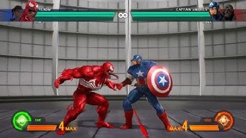 MARVEL VS. CAPCOM: INFINITE TRAINING MODE :CHUN/VENOM LEVEL 3 COMBO
