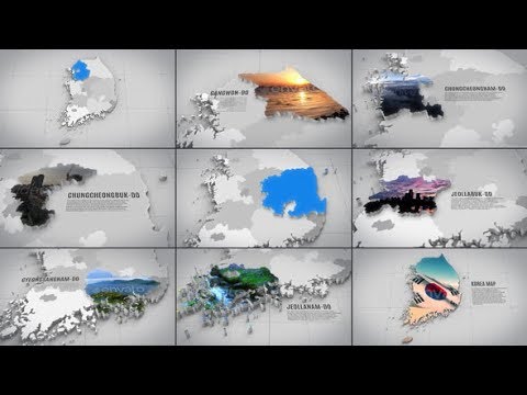 Korea Map | Videohive Project Templates