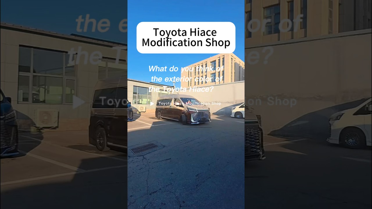 What do you think of the exterior color of the Toyota Hiace?