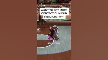 How to Get More Contact Dunks on NBA 2k21 Pt.2 #Shorts
