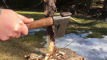 Tests for a Finnish axe Billnäs 61.2