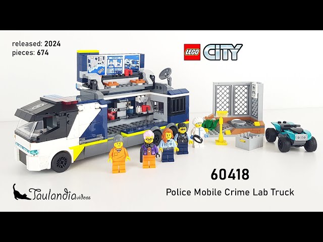 LEGO City 60418: Police Mobile Crime Lab Truck (2024) - unbox and