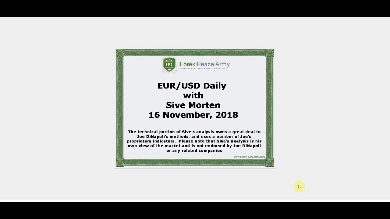 Fore!   x Peace Army Sive Morten Eurusd Daily 11 16 18 - 