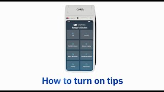 Capitec | Print card machine | How to turn on tips