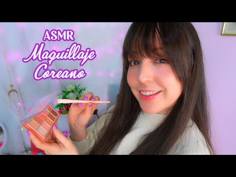 ⭐ASMR [Sub]リアルな韓国のメイクアップ💜柔らかな話し方、レイヤードサウンド