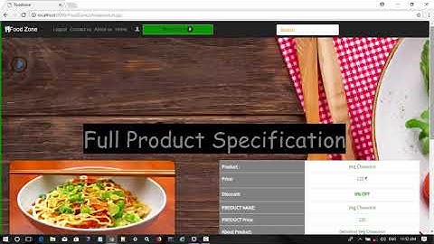Online food shopping System In advance java