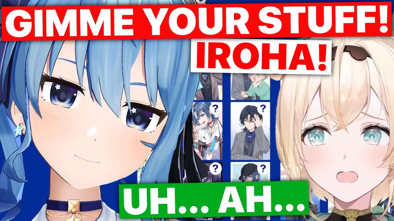 Suisei Extorts Iroha (Hoshimachi Suisei, Kazama Iroha Feat. Miko, Marine, Ao / Hololive) [Eng Subs]