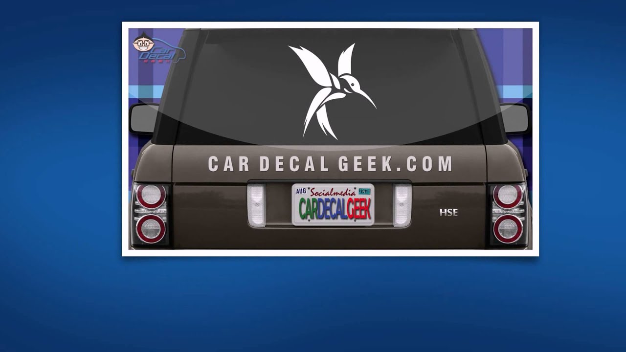car stickers near me Awesome Hummingbird Car Decal Sticker