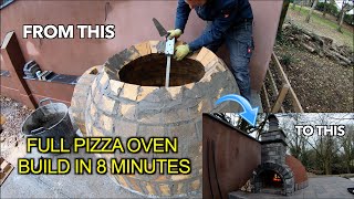 Pizza oven build in 8 minutes