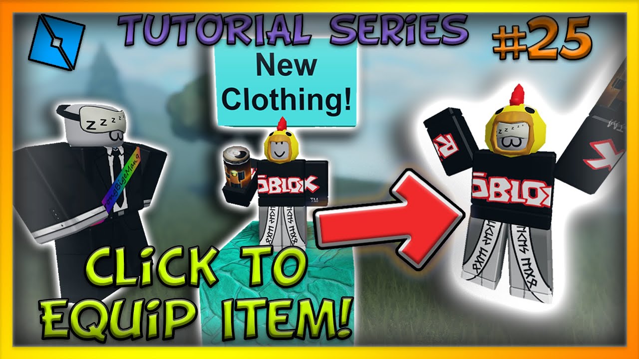 Click To Equip Hat Clothing Tools Roblox Studio Tutorial Series Ep 25 Youtube - what is the roblox tutorial series called
