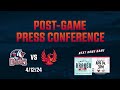 Post Game Conference - 4/12/24 - vs BAK