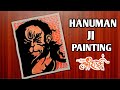 Hanuman ji painting tutorial | How to draw lord hanuman step by step | hanuman ji drawing