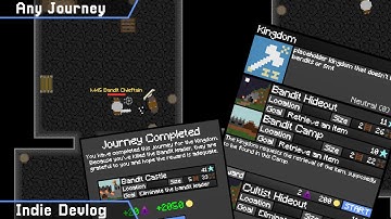 Improved Journeys | Indie Game Dev: Week 1 (Procedural RPG)